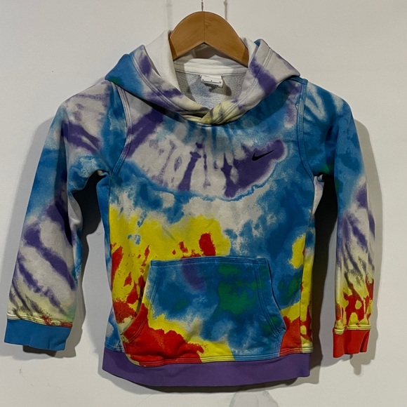 Nike Colorful Tie-Dye Kids Hoodie - Picture 1 of 3